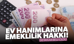 Ev hanımlarına emeklilik hakkı tanıyacak yeni sistemin detayları belli oldu