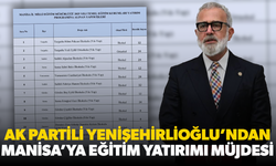 AK Partili Yenişehirlioğlu'ndan Manisa'ya yatırım müjdesi