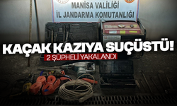 Kaçak kazı yapan 2 şüpheli suçüstü yakalandı