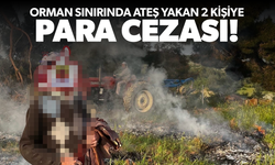 Orman sınırında ateş yakan 2 kişiye para cezası kesildi