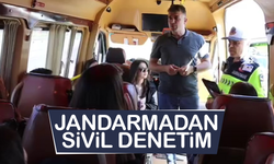Sivil jandarma yolcu gibi otobüse binerek denetleme yaptı