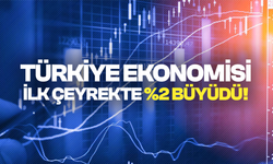 Türkiye ekonomisi yılın ilk çeyreğinde yüzde 2 büyüdü!