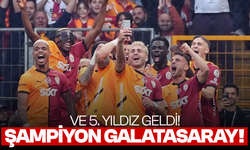 Ve 5. yıldız geldi! Şampiyon Galatasaray