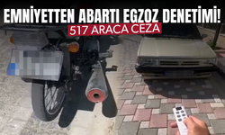 Emniyetten abartı egzoz ve yüksek ses denetimi! 517 araca ceza