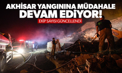 Akhisar yangınına müdahale devam ediyor!