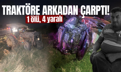 Manisa'da feci kaza... Traktöre arkadan çarptı!