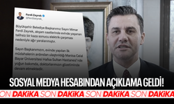 Başkan Zeyrek'in hesabından açıklama paylaşıldı