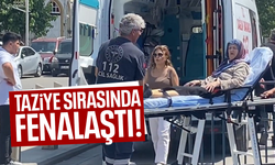 Taziye sırasında yaşlı kadın fenalaştı!