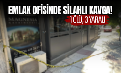 Manisa'da emlak ofisinde silahlı kavga! 1 ölü, 3 yaralı