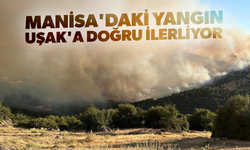 Manisa'daki yangın Uşak'a doğru ilerliyor