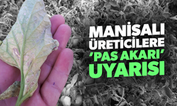 Manisalı üreticilere ‘pas akarı’ uyarısı