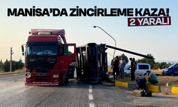Manisa’da zincirleme kaza: 2 yaralı