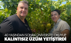 40 yaşından sonra okuyup kalıntısız üzüm yetiştirdi