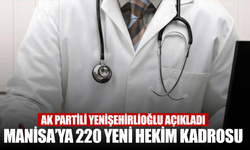 AK Partili Yenişehirlioğlu açıkladı... Manisa’ya 220 Yeni Hekim Kadrosu