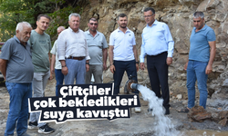 Çiftçiler çok bekledikleri suya kavuştu