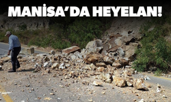 Manisa’da heyelan… Ulaşıma kapanan karayolu uzun uğraşlar sonucu açıldı