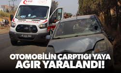 Otomobilin çarptığı yaya ağır yaralandı!