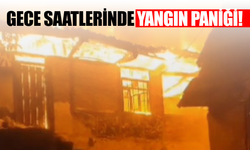 Manisa'da gece saatlerinde yangın paniği