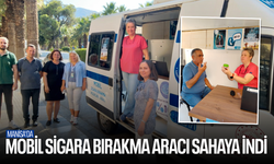 Manisa'da mobil sigara bırakma aracı sahaya indi