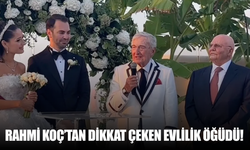 Rahmi Koç’tan evlilik öğüdü: Bazen bir alıp kırk dokuz verirsiniz bazen kırk dokuz verip bir alırsınız