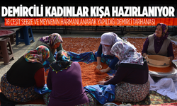Demirci’nin 16 çeşitli tarhanası kışa hazırlanıyor