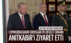 Cumhurbaşkanı Erdoğan ve devlet erkanı Anıtkabir'i ziyaret etti