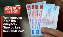 Eski tip ehliyetler için son tarih 31 Ekim: Yenileme ücreti artıyor