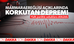 Marmara Ereğli'sinde korkutan deprem!