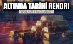 Altının onsu ilk kez 4 bin doları geçerek tarihi rekorunu kırdı