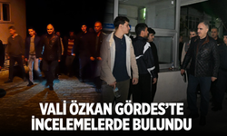Vali Özkan, deprem sonrası Gördes’te incelemelerde bulundu