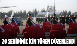 20 şehidimiz için Mürted Komutanlığı'nda tören düzenlendi