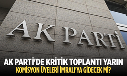 AK Parti'de kritik toplantı yarın: Komisyon üyeleri İmralı'ya gidecek mi?