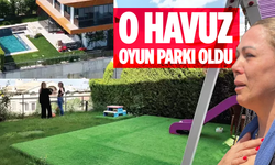 O havuz kapatıldı, oyun parkı oldu