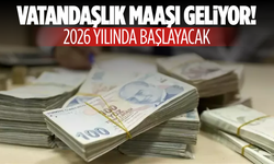 Vatandaşlık maaşı geliyor! 2026 yılında başlayacak