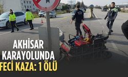 Akhisar karayolunda feci kaza: 1 ölü
