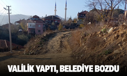 Valilik yaptı, belediye bozdu