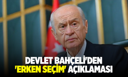 Devlet Bahçeli'den 'erken seçim' açıklaması