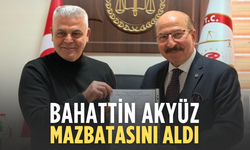 Bahattin Akyüz mazbatasını aldı