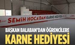 Başkan Balaban'dan karne hediyesi
