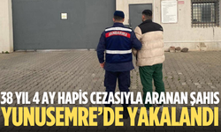38 yıl 4 ay hapis cezasıyla aranan şahıs Yunusemre'de yakalandı