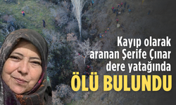 Kayıp olarak aranan kadın dere yatağında cansız bedeni bulundu