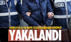 Manisa'da 42 yıl hapis cezasıyla aranan hükümlü yakalandı