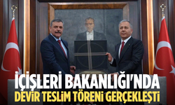 İçişleri Bakanlığı'nda devir teslim töreni gerçekleşti