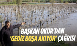 Başkan Okur'dan 'Gediz boşa akıyor' çağrısı