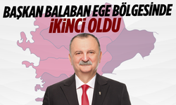 Başkan Balaban Ege Bölgesinde ikinci oldu