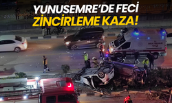 Yunusemre'de korkutan zincirleme kaza