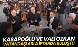 Kasapoğlu ve Vali Özkan vatandaşlarla iftarda buluştu