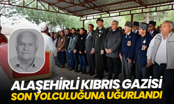 Alaşehirli Kıbrıs Gazisi son yolculuğuna uğurlandı