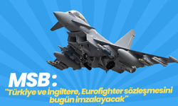 MSB: "Türkiye ve İngiltere, Eurofighter sözleşmesini bugün imzalayacak"