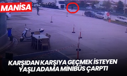 Karşıdan karşıya geçmek isteyen yaşlı adama minibüs çarptı
